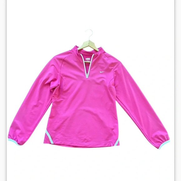Nike Women's Pink Element Dri-fit Long Sleeve Half-zip Pullover size S - Picture 1 of 8